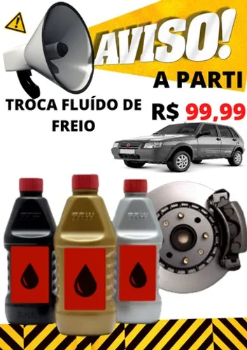 Troca de Fluído de Freio 