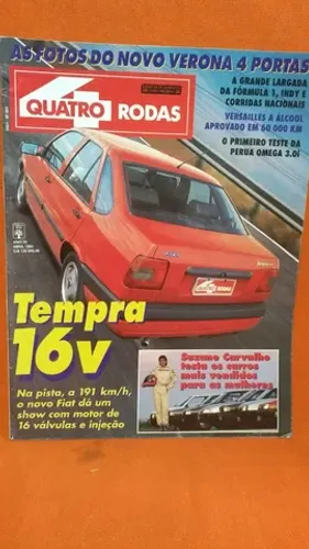Revista Quatro rodas abril 1993 ;/ Tempra 16 V