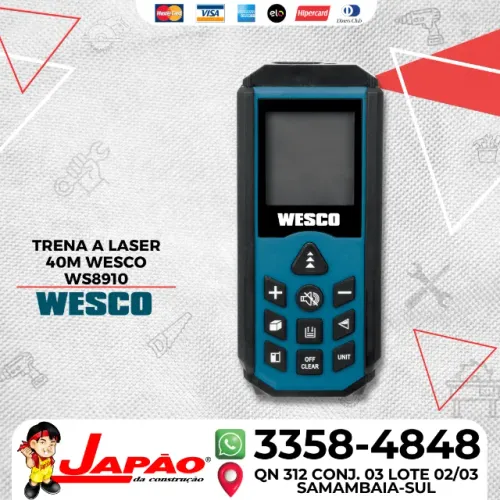 Trena a Laser 40M Wesco WS8910 Oferta Imperdível