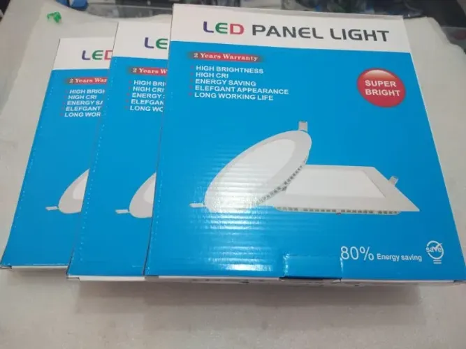 Painel 22x22 18w Sobrepor ou Embutir Branco frio 6500k