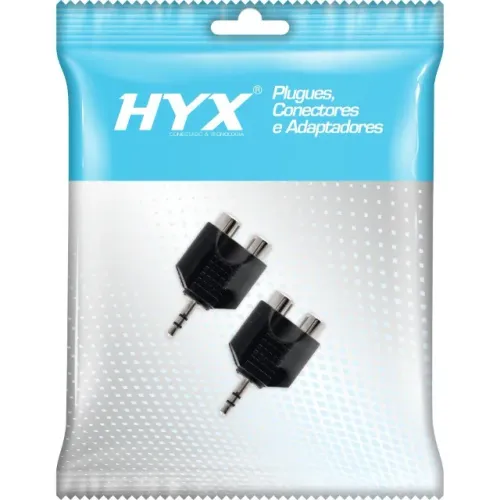 Adaptador RCA F x P2 M Estéreo - HYX (02 UNID)