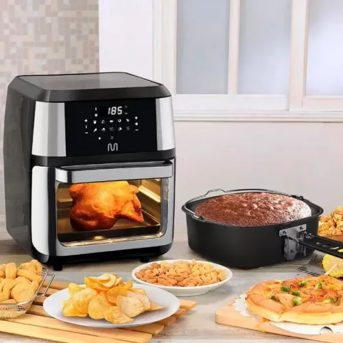 Lacrada Fritadeira Oven AirFryer sem Óleo Digital (4 em 1) 12L 1.800W 220V