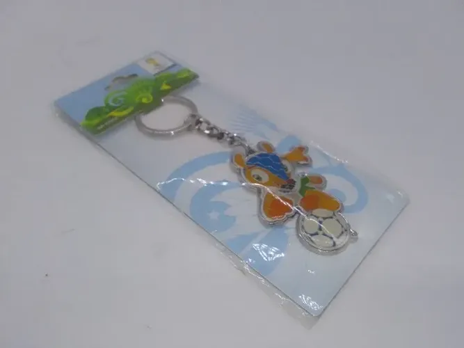 Chaveiro Fuleco Metal Original Copa Do Mundo Brasil 2014 Sem Uso