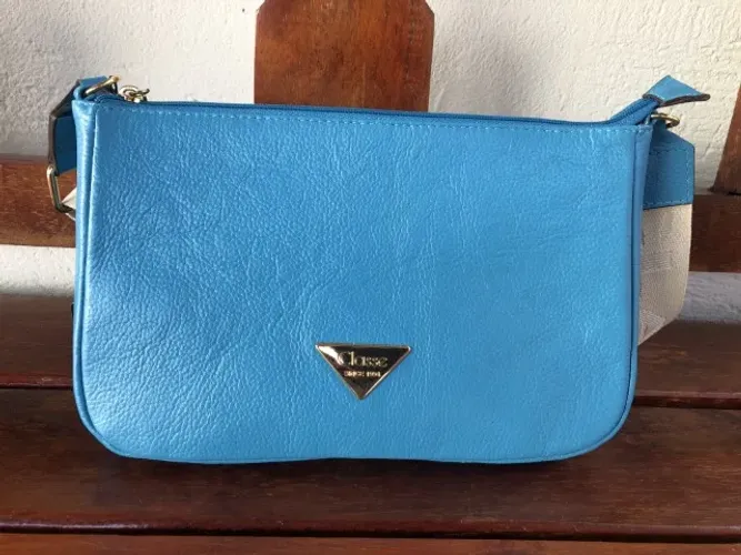 Bolsa Classe Couro Feminina Azul