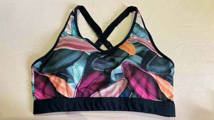 Top fitness estampado alta sustentação