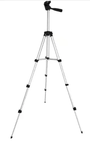 Novo Tripé para Câmera e Celular 150 cm com Nível, Bolsa e Suporte de celular