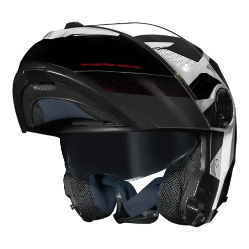 Capacete Escamoteável NORISK FORCE II KORE Prata Brilhante