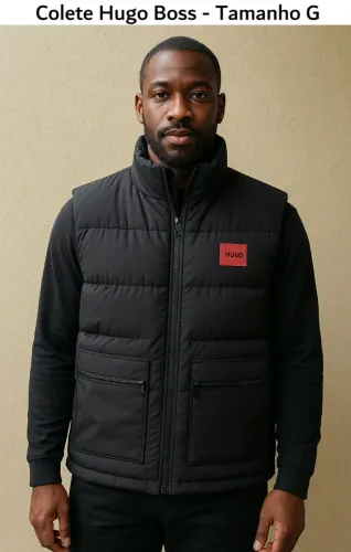 Colete Hugo Boss Original Novo Tamanho G