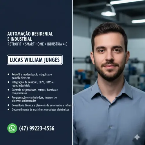 Engenheiro | Automação Residencial e Industrial | Retrofit | Smart Home | Indústria 4.0