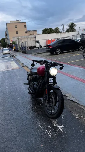 VENDO/TROCO MOTO METEOR 350 VERMELHA CUSTOMIZADA