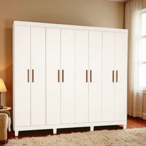 Guarda-Roupa com 8 portas branco