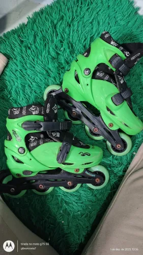 Patins Roller 4 Rodas Verde
