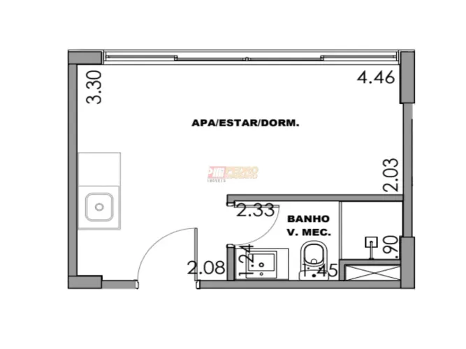 Studio no Bairro Jardins em São Paulo