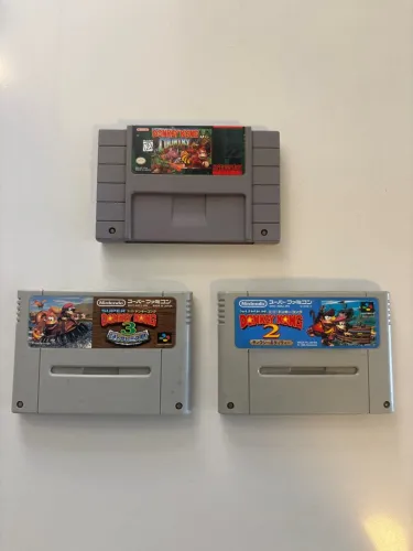 Trilogia Super Nintendo Donkey Kong - Coleção Original e Completa