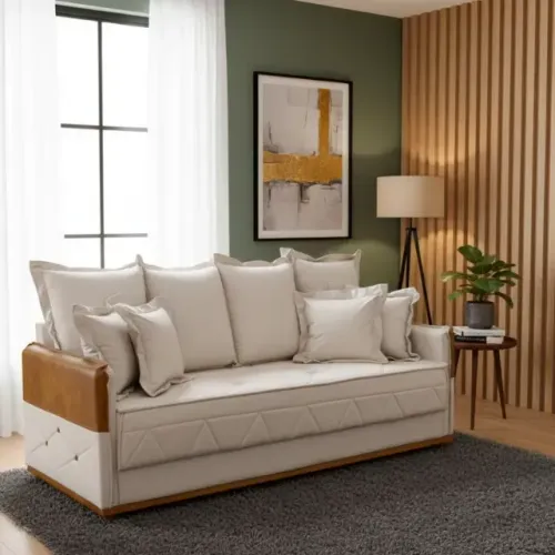 Sofá 3 lugares Vegan