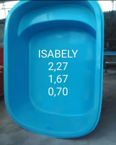 Piscina de fibra 2,27 x 1,67 x 0,70