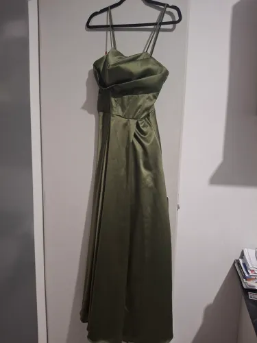 Vestido Longo de Festa Verde Oliva