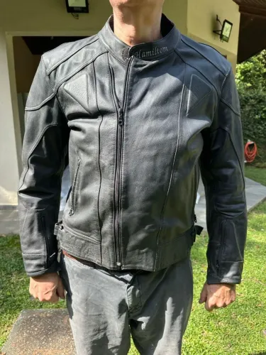Casaco Jaqueta Moto Couro Masculino Banny Pel SUPER NOVO