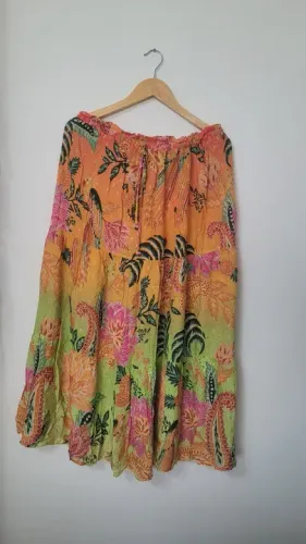 Saia cropped estampada da Farm