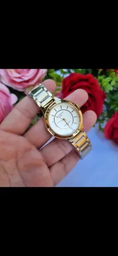 Relógio Atlantis femenino dourado