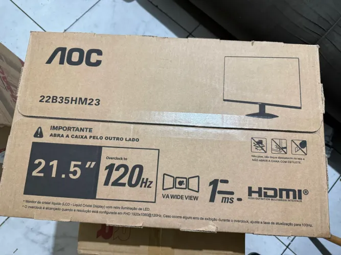Monitor AOC 120 Hz, 21 Polegadas - Lacrado