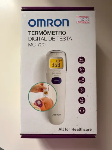 Termômetro digital para medir temperatura na testa - Omron