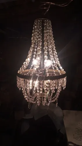 Lustre de Cristal Vintage Elegante