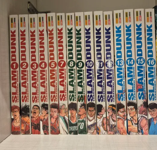 Mangá Slam Dunk Volumes 1-16 (menos o volume 6)