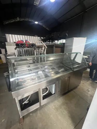 Balcão quente e gelado para saladaria, restaurante e outros 