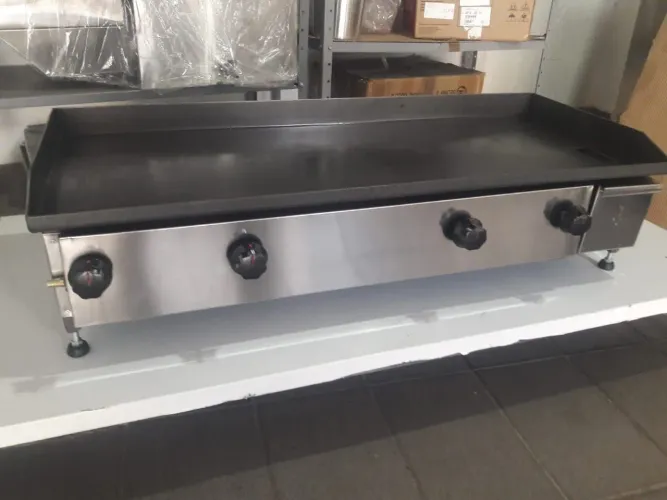 Chapa de Lanches 4 Acendedores Grande Profissional Nova 