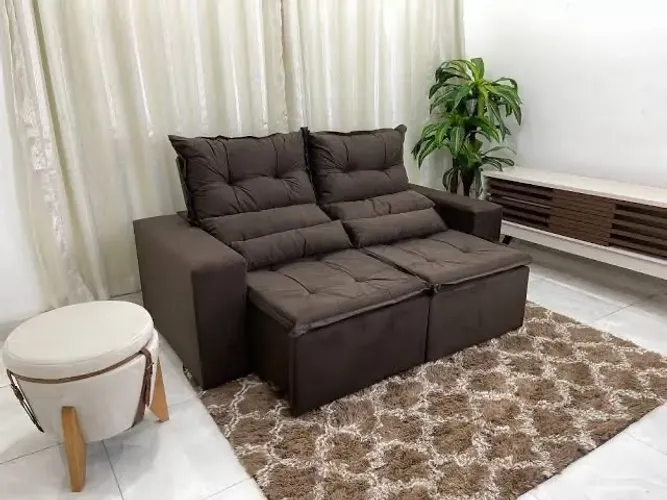 Sofá 2 lugares retrátil e reclinável Beatriz 195CM - FRETE GRATIS - ENTREGA HOJEEE !!