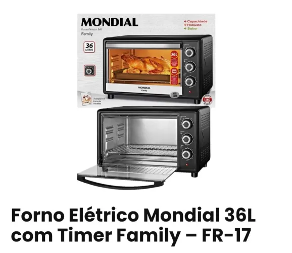 Forno elétrico mondial 36L novo na caixa