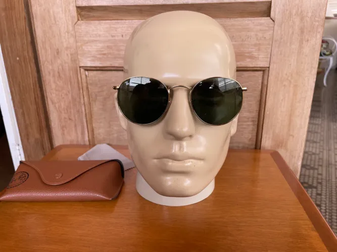 Óculos de sol Ray-Ban 3447L 50-21 metal dourado