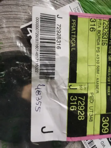 Fita para Borda de Mesa - 50 Metros - Amarela