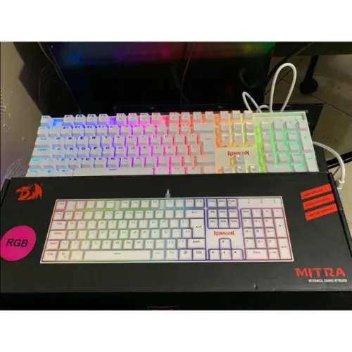 Teclado Mecânico Redragon Mitra RGB - Switch Blue 
