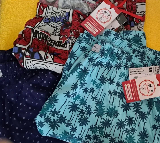Kit de Shorts  Samba-canção  Masculinas Estilosas