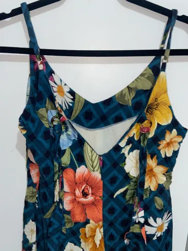 Vestido longo sem mangas pistachio