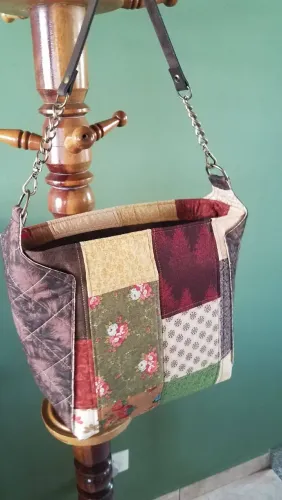 Bolsa em patchwork (NOVA)