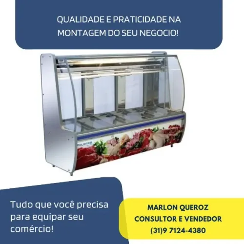 Balcão de Açougue PoloFrio Inox 2M