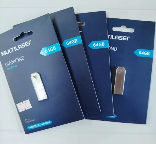 PENDRIVE 64 GB DIAMOND MULTILASER ORIGINAL