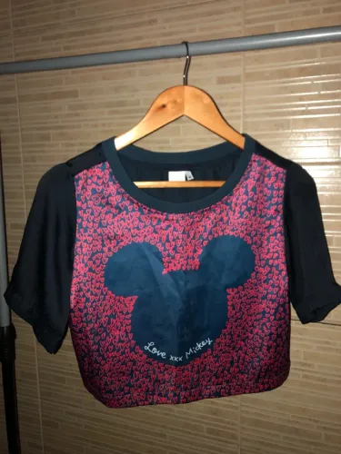 Blusa Cropped Mickey