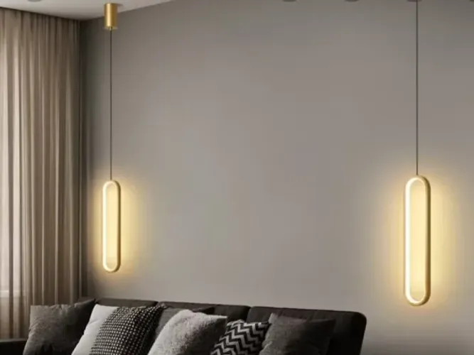 Luminária pendente de cabeceira em led