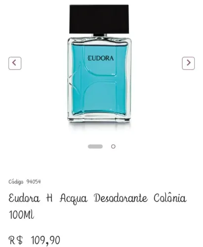 Vendo perfume masculino da Eudora