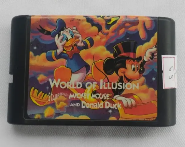 Jogo World of Illusion starring Mickey Mouse and Donald Duck