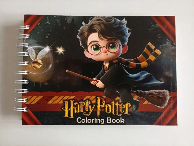 Caderno de colorir Harry Potter.