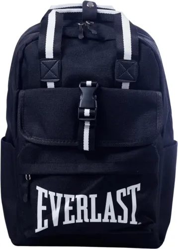 Everlast Mochila Elegance 100% Nylon Preto com Alças Acolchoadas