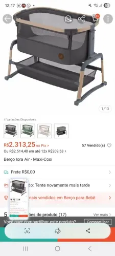 Berço moises 