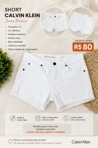 Short Infantil Calvin Klein 