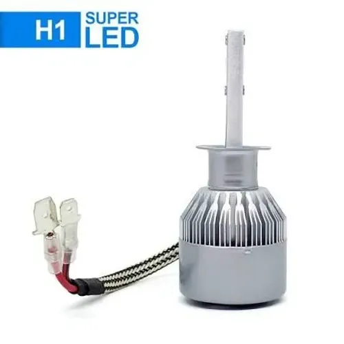 Par de Led C6 H1 luz branca 6000k com coller de resfriamento
