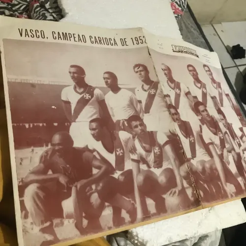 Revista antiga 1953 poster vasco rara 
